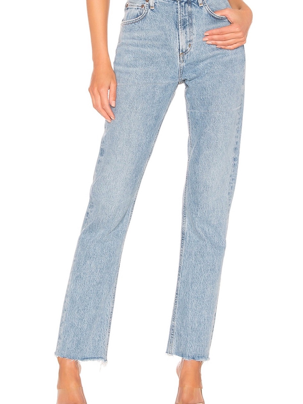 Agolde Light Blue Men’s Straight Jeans